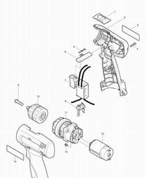 Makita 6260D spare parts