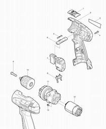 Makita 6271D spare parts