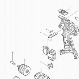 Makita 6281D spare parts