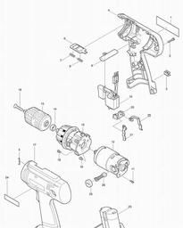 Makita 6313D spare parts