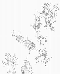 Makita 6314D spare parts