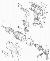 Makita 6317D spare parts