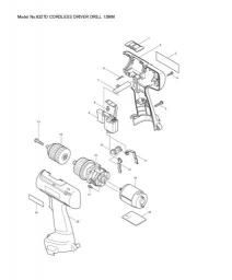 Makita 6327D spare parts