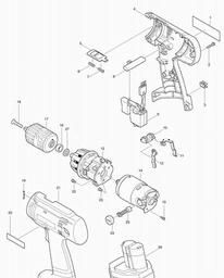 Makita 6333D spare parts