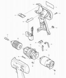 Makita 6336D spare parts