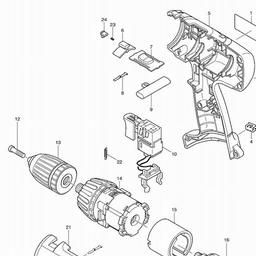 Makita 6337D spare parts