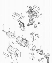 Makita 6339D spare parts