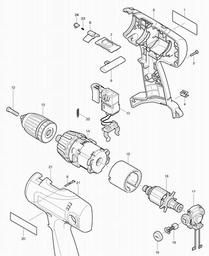 Makita 6347D spare parts
