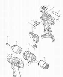 Makita 6381D spare parts