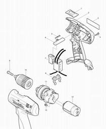 Makita 6390D spare parts