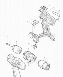 Makita 6391D spare parts