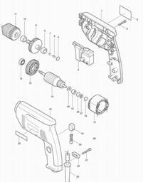 Makita 6410 spare parts