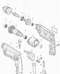 Makita 6413 spare parts