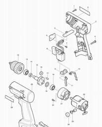 Makita 6503D spare parts