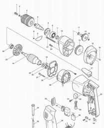 Makita 6510LVR spare parts