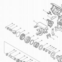 Makita 6798FD spare parts