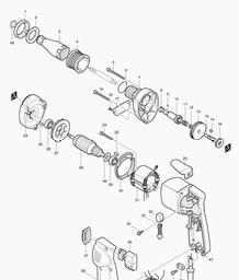 Makita 6800DBV spare parts