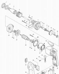 Makita 6801DBV spare parts