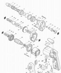 Makita 6805BV spare parts