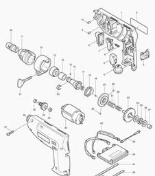 Makita 6811D spare parts