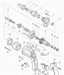 Makita 6824 spare parts