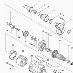 Makita 6825R spare parts