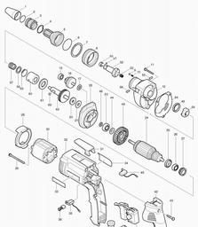 Makita 6827 spare parts