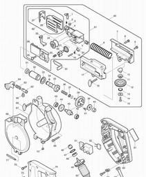 Makita 6837 spare parts