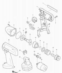 Makita 6911HD spare parts
