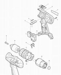Makita 8391D spare parts