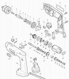 Makita 8411D spare parts