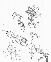 Makita 8414D spare parts