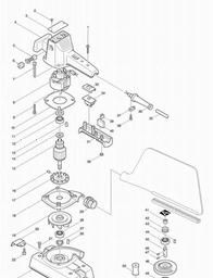 Makita 9035KB spare parts