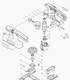 Makita 9035N spare parts