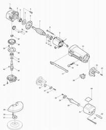 Makita 9501B spare parts