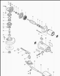 Makita 9522NB spare parts