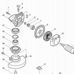Makita 9523NB spare parts