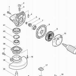 Makita 9524NB spare parts