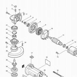 Makita 9527NB spare parts