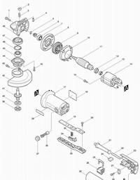 Makita 9527PB spare parts