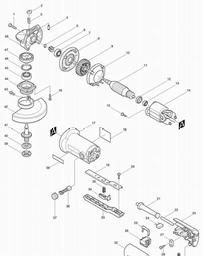 Makita 9528PB spare parts