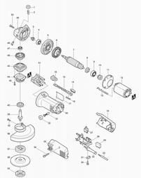 Makita 9542 spare parts