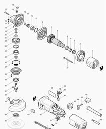 Makita 9553NB spare parts