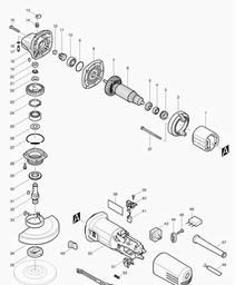 Makita 9554NB spare parts