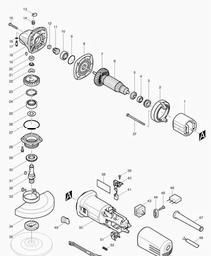 Makita 9555NB spare parts