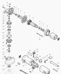 Makita 9556NB spare parts