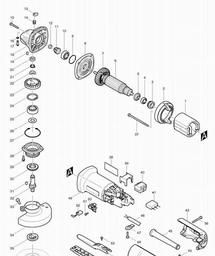 Makita 9556PB spare parts