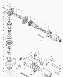 Makita 9557NB spare parts