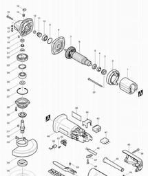 Makita 9557PB spare parts