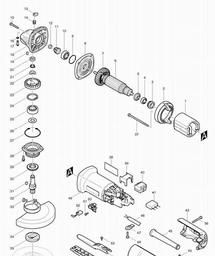 Makita 9558PB spare parts